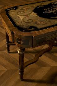 Antique leather stool ottoman coffee table window seat 19th c. Antique Coffee Table Engraved Unique Old Vintage Furniture Napoleon Iii Style Late Nineteenth Deco Ideas