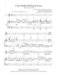 Can T Help Falling In Love Sheet Can T Help Falling In Love Violin Piano Sheet Music Cant Help Falling In Love Digital Sheet Music