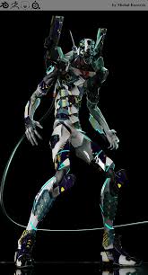 artstation evangelion realtime charactfer michal korczyk evangelion neon genesis evangelion neon evangelion