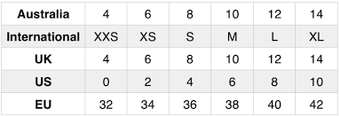 24 Extraordinary Zimmermann Size Chart