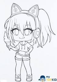 Morze życie kreskówki kolorowanki — grafika wektorowa. Gacha Life Coloring Pages Bffs Novocom Top