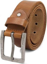 ROYALZ Men's Leather Belt made of robust 4mm buffalo-Leather, jeans men's  belt with vintage antique buckle 38mm full-leather, Color:Brown, size:85 :  Amazon.co.uk: Fashion