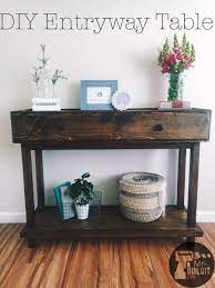 Build Your Own Diy Entryway Tables With This Free Project Plans Diy Furniture Hacks Diy Entryway Table Diy Furniture