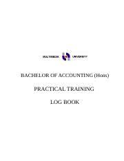 Maybe you would like to learn more about one of these? Industry Training Report Example Bachelor Of Accounting Hons Practical Training Log Book Opening Remarks From The Dean Dear Student As A Research Course Hero