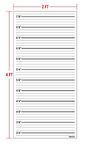 Papery Pop Mugshot Backdrop Photo Booth Props Height Chart Poster Mug Shots Prison Police Lineup 24 By 48 Inch