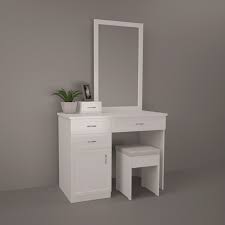 A piece of bedroom furniture like a table with a mirror and drawers 2. 3d Dressing Table Model Turbosquid 1221277
