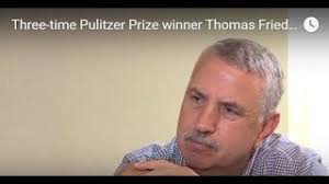 Three-time Pulitzer Prize winner Thomas Friedman interviewed by EF  President George de Lama