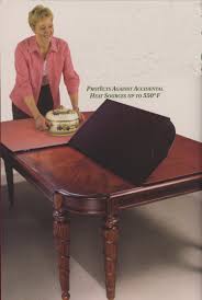 The blue fabric cushions will add a pop of color to any home decor style. Dining Room Table Pads Wild Country Fine Arts