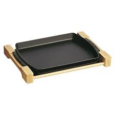 The coffee table tray was made for you. Staub Cast Iron 13 Inch X 9 Inch Rectangular Serving Plate Black Matte Official Zwilling Shop