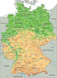 Deutsche bahn (alman demiryolları) ülkedeki ana demiryolu altyapı hazırlayıcısı ve operatörüdür. Almanya Topografik Kabartma Haritasi Orangesmile Com