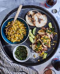 In a small dish, stir together seasonings: Steak Tacos With Corn Salsa What S Gaby Cooking
