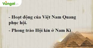 vìət naːm kwaːŋ fùkp hôjˀ, vietnam restoration league) was a nationalist republican militant revolutionary organization of vietnam that was active in the 1910s, under the leadership of phan bội châu and prince cường để.formed in march 1912, its objective was to overthrow french colonial rule in vietnam and establish a democratic. Bai Táº­p Phong Trao Ä'áº¥u Tranh VÅ© Trang Trong Chiáº¿n Tranh Sá»­ 11 Co Lá»i Giáº£i