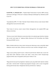 Bagi bpn 2.0, permohonan baru sudah boleh dibuat. Https Www Pahang Gov My Pahang Resources Covid Berita 2021 Januari 31 Hb Mpk Tutup Sementara Operasi Sehingga 3 Februari Ini Pdf