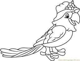 Huge sale on bird coloring pages now on. Papaya Parrot Coloring Page For Kids Free Strawberry Shortcake Printable Coloring Pages Online For Kids Coloringpages101 Com Coloring Pages For Kids