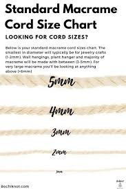 Help What Size Of Macrame Cord Do I Use For My Project