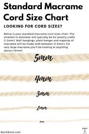 help what size of macrame cord do i use for my project