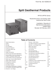 Installation Manual Rheem Geothermal Systems Manualzz Com