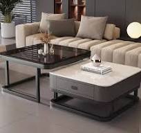 Square Clear Coffee Tables Storage Designer Marble Minimalist White Nordic  Dining Tables Modern Hotel Mesa Furniture For Home di Arisihasela | ...