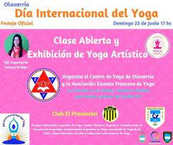Poder practicar con ellos sin mascarillas ni guantes. Dia Internacional Del Yoga En Olavarria Home Facebook