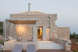 Architectural Holiday Homes Holiday Rentals Design Villa Stone Exterior Houses Greece House Holiday Rental