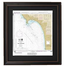 Amazon Com Patriotgearcompany Framed Nautical Chart 18682