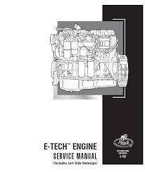 Big engines start up and sound. Mack E7 E Tech Diesel Engine Service Manual