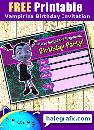 Puppy dog pals is about bingo and rolly, two pug puppy brothers who have fun traveling around their neighborhood and the world when their owner bob leaves home. Free Printable Disney Vampirina Birthday Invitation