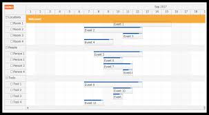 Daypilot Html5 Calendar Scheduler And Gantt Chart Web