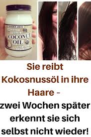 sie reibt kokosnussol in ihre haare zwei wochen spater erkennt sie sich selbst nicht wieder kokosnus natural hair care tips coconut oil hair ethiopian hair