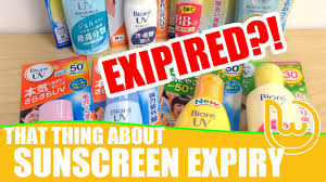 The sunscreen fluid is renewed to feature biore's new smooth water repellent veil that better prevents the skin from feeling sticky when sweating than its previous formula. That Thing About Sunscreen Expiry Youtube