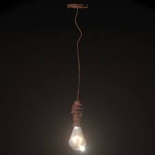 Realistic Hanging Ceiling Light 3d Model