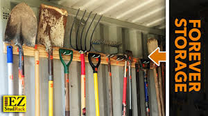 If you have a lot of rakes, shovels, and other tools that need hanging, you might need a more utilitarian tool holder. Garden Tool Storage With Painted Numbers To Keep You Organized Forever Youtube