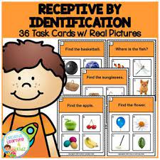 Receptive Identification 1 Task Cards Aba Special Education Task Cards Cards Creative Learning