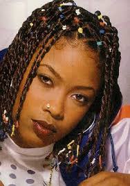 In addition to styles of music and fashion trends, '90s hairstyles are everywhere you look. Da Brat Braids Every Girl Wanted Them Da Brat Hair Styles Black Girl Aesthetic