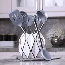 4.6 out of 5 stars 1,348. Nusswahn De Cooking Utensils Kitchen Utensils Gadgets Grey With Brushed Black Stainless Steel Cooking Utensils Grey Cooking Utensils Silicone Cooking Utensils For Modern Cooking And Serving 6 Piece Set Black Kitchen Decor