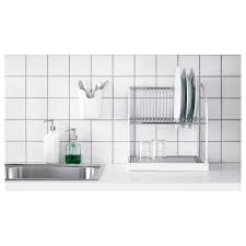 Bestaende Abtropfgestell Silberfarben Weiss Abtropfgestell Ikea Und Glaser Ikea