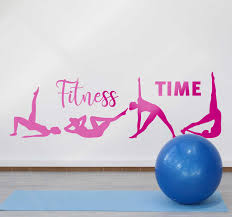 Stickers muraux 108 fleurs et 6 papillon bricolage amovible. Exercices Avec Phrase Stickers Muraux Fitness Time Tenstickers
