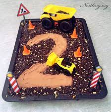 Baggerkuchen Kinder Kuchen Geburtstag Bagger Kuchen Blechkuchen Kindergeburtstag