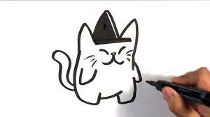 How To Draw Cute Cat In Witches Hat Halloween Drawings Halloweendrawings Arttutorials Cute Halloween Pictures Halloween Drawings Halloween Pictures To Draw