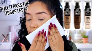 Nyx camel it is a shade in the can't stop won't stop foundation range, which is a liquid foundation with a matte finish and full coverage that retails for $15.00 and contains 1 oz. New Nyx Can T Stop Won T Stop Foundation Is It Really Transfer Proof Youtube