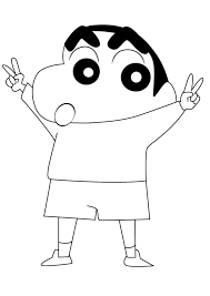 In addition to coloring pages, you'll also find games like crossword puzzles and finding the difference between two pictures, and you'll also have fun with the stickers and hiragana practice! Shinnosuke 13 Coloring Page Anime Coloring Pages