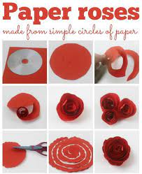 You will also need 4 craft papers to make this flower. How To Make Simple Paper Roses And Beautiful Roses For Mothers Day Easy Paper Flowers Paper Roses How To Make Paper Flowers