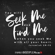 We want our hearts to be consumed, to be apprehended. Seek Him