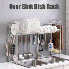 Limnuo roll up dish drying rack over the sink kitchen roll up sink drying rack portable dish rack dish drainer foldable stainless steel dish drying rack(16.5''x13.2'') 4.8 out of 5 stars 167 1 offer from $20.95 Over The Sink Dish Drying Rack Stainless Steel Chrome Kitchen Dish Rack Shopee Singapore