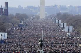 The architect of the capitol (aoc) erects the inaugural platform on the capitol's west front with the 2017 inauguration of donald j. Five Key Moments From Obama S First Inauguration The Mercury News