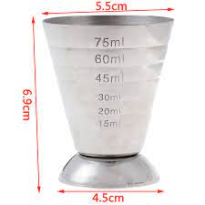 75 milliliters = 0.31709987993 cups (us) 1pc 75ml Stainless Steel Measuring Cup Cocktail Tools Bar Jigger Cup W Ml Oz Tbsp Measurement Unit For Bars Making Mixed Drinks Measuring Cups Jugs Aliexpress