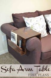Remodelaholic Diy Sofa Arm Table Diy Sofa Diy Furniture Sofa Arm Table