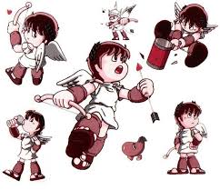 Pit How He Appears In Of Myths And Monsters Like I Ve Said Before Classic Pit Is Cuter Than His Modern Self And This Kid Icarus Myths Monsters Artwork