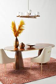 They worked with us on some unique specifications. Quillen Marquetry Double Pedestal Dining Table Anthropologie