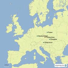 Die umrisskarte der tschechischen republik kann gedruckt und auf. Tschechien Und Nachbarlander Von Fabi Landkarte Fur Europa